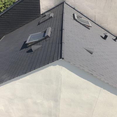 Après résine colorée